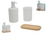 DISTRIBUTEUR DE SAVON + POT + COUPELLE - BLANC – Image 2