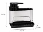 DISTRIBUTEUR DE LIQUIDE VAISSELLE 260 ML AVEC PORTE-ÉPONGE – Image 2