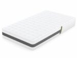 MATELAS 90X190 CM RESSORTS ENSACHÉS TISSU RAFRAÎCHISSANT ÉPAISSEUR 25 CM - BLANC – Image 2