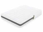 MATELAS 140X190 CM RESSORTS ENSACHÉS TISSU RAFRAÎCHISSANT ÉPAISSEUR 25 CM - BLANC – Image 2